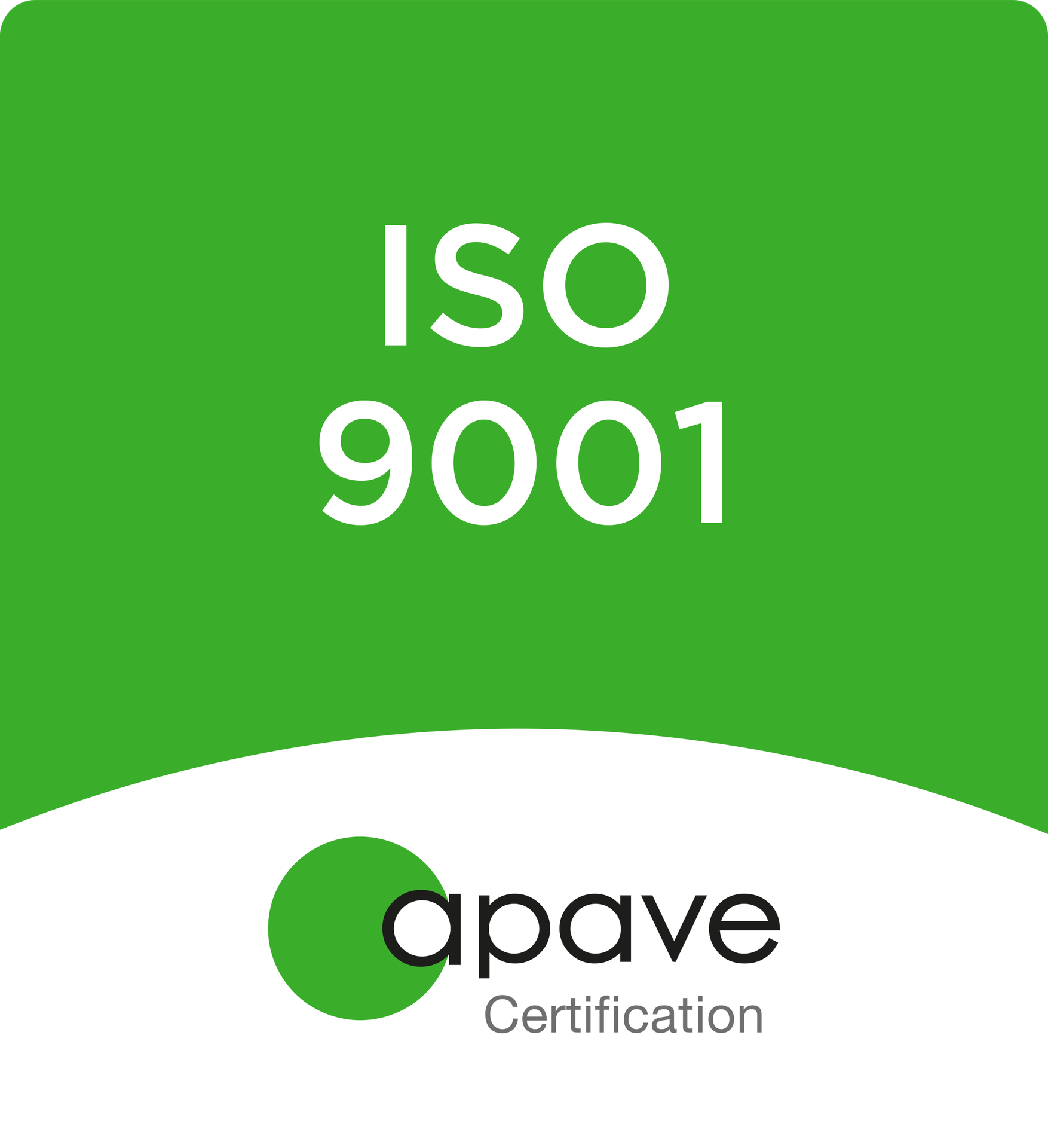 Certification ISO 9001